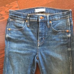 Madewell 9” high rise skinny jeans barely worn